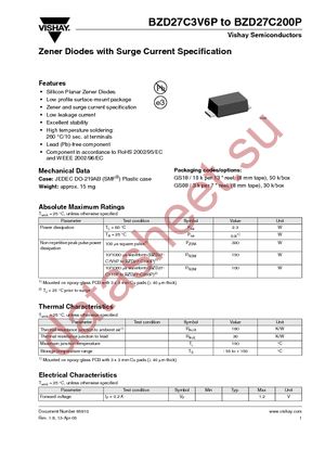 BZD27C33P-GS18 datasheet  